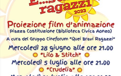 Estate Ragazzi 2023 - Cinema