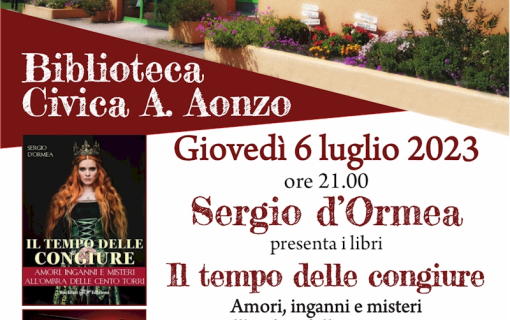 Incontri con l'autore - Sergio D'Ormea 6 luglio