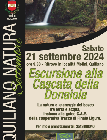 ESCURSIONE ALLA CASCATA DELLA DONAIOLA