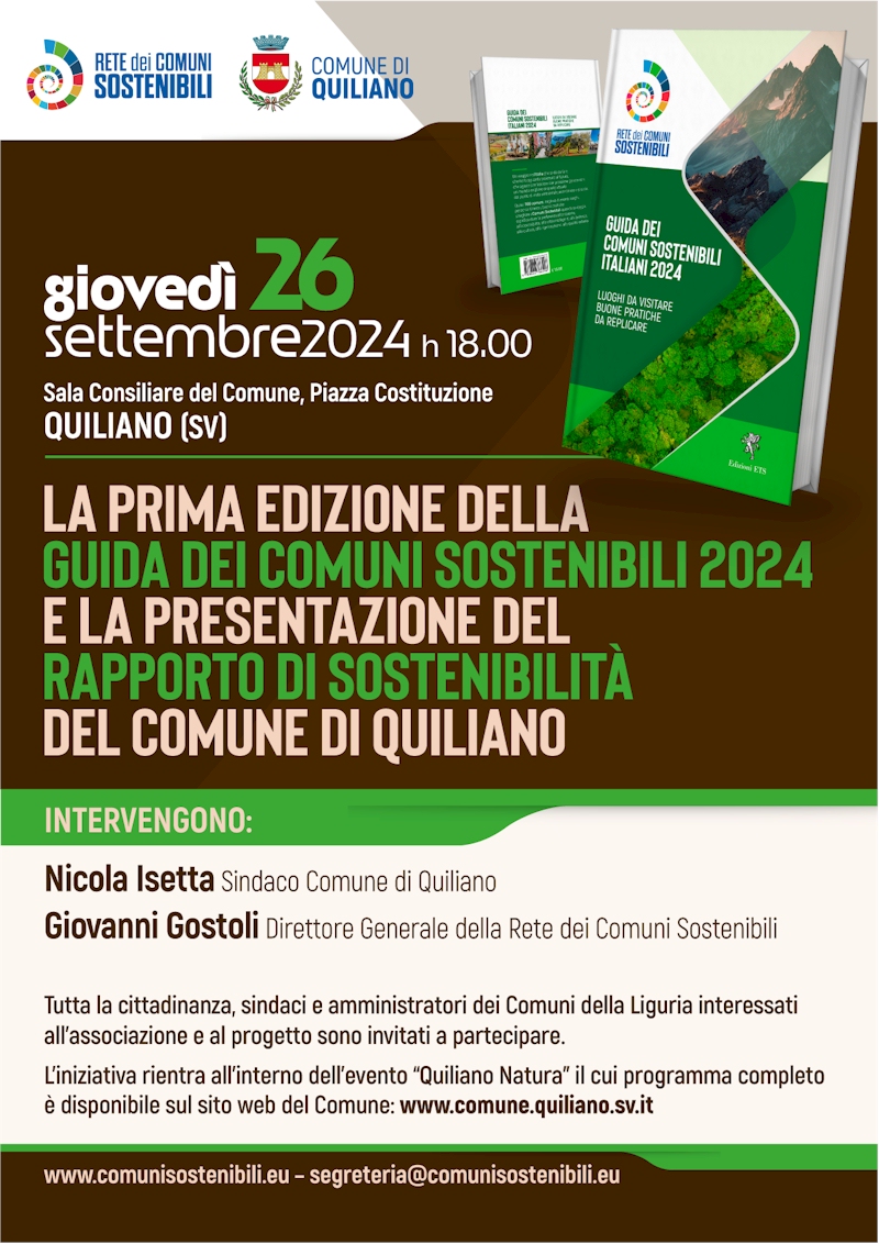 Prima edizione della Guida dei Comuni Sostenibili 2024