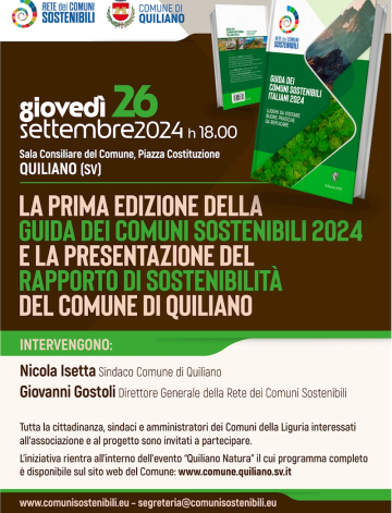 Prima edizione della Guida dei Comuni Sostenibili 2024